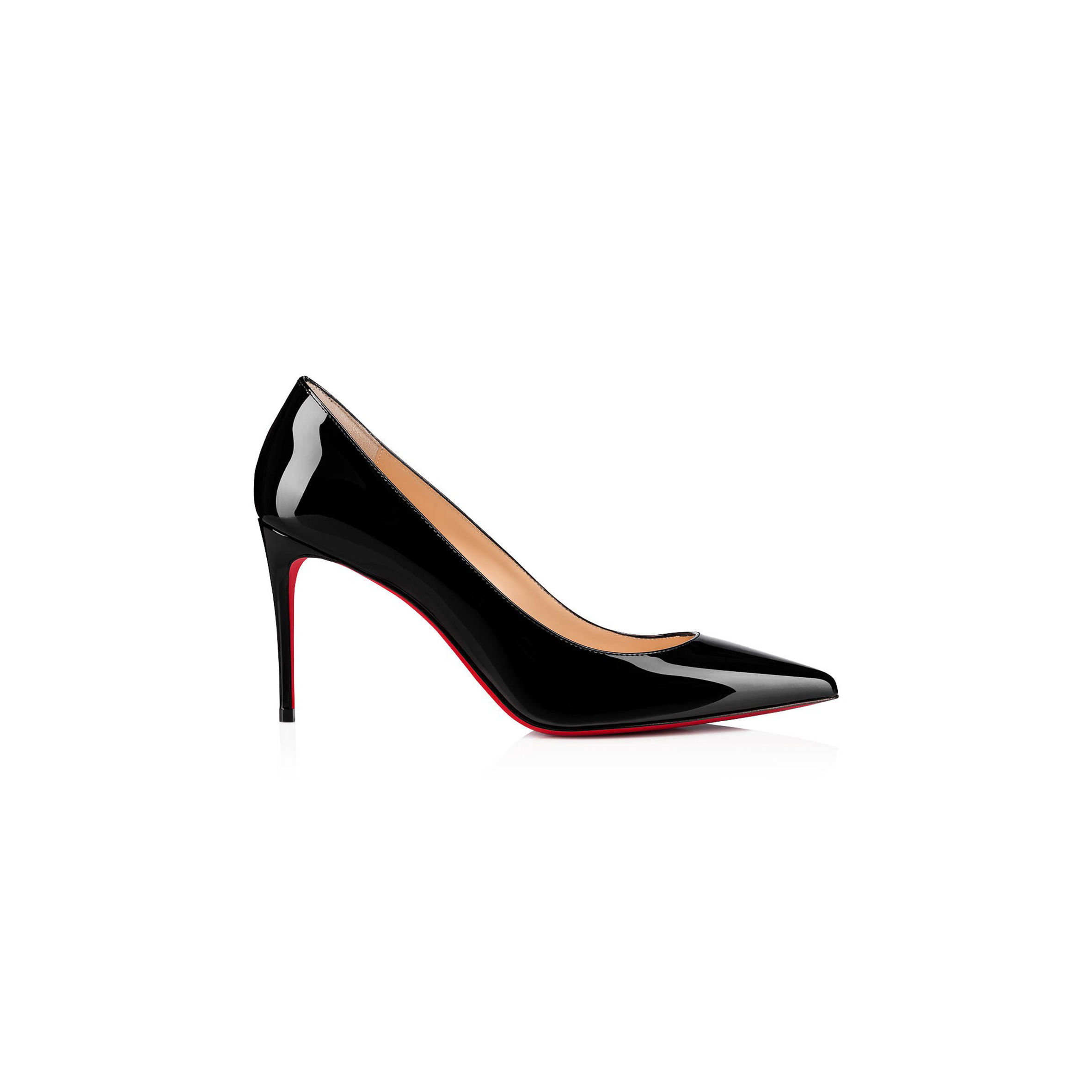 Ch**an louboutin kate 85 mm pumps-patent calf leather-black-women 3191416bk01